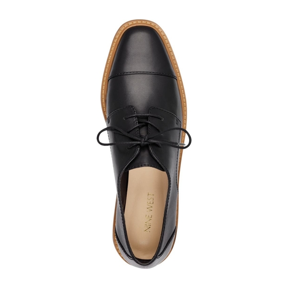 Nine West Vada Platform Oxford Shoes Size 8 Black - Picture 5 of 16